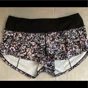 Floral print lululemon shorts
